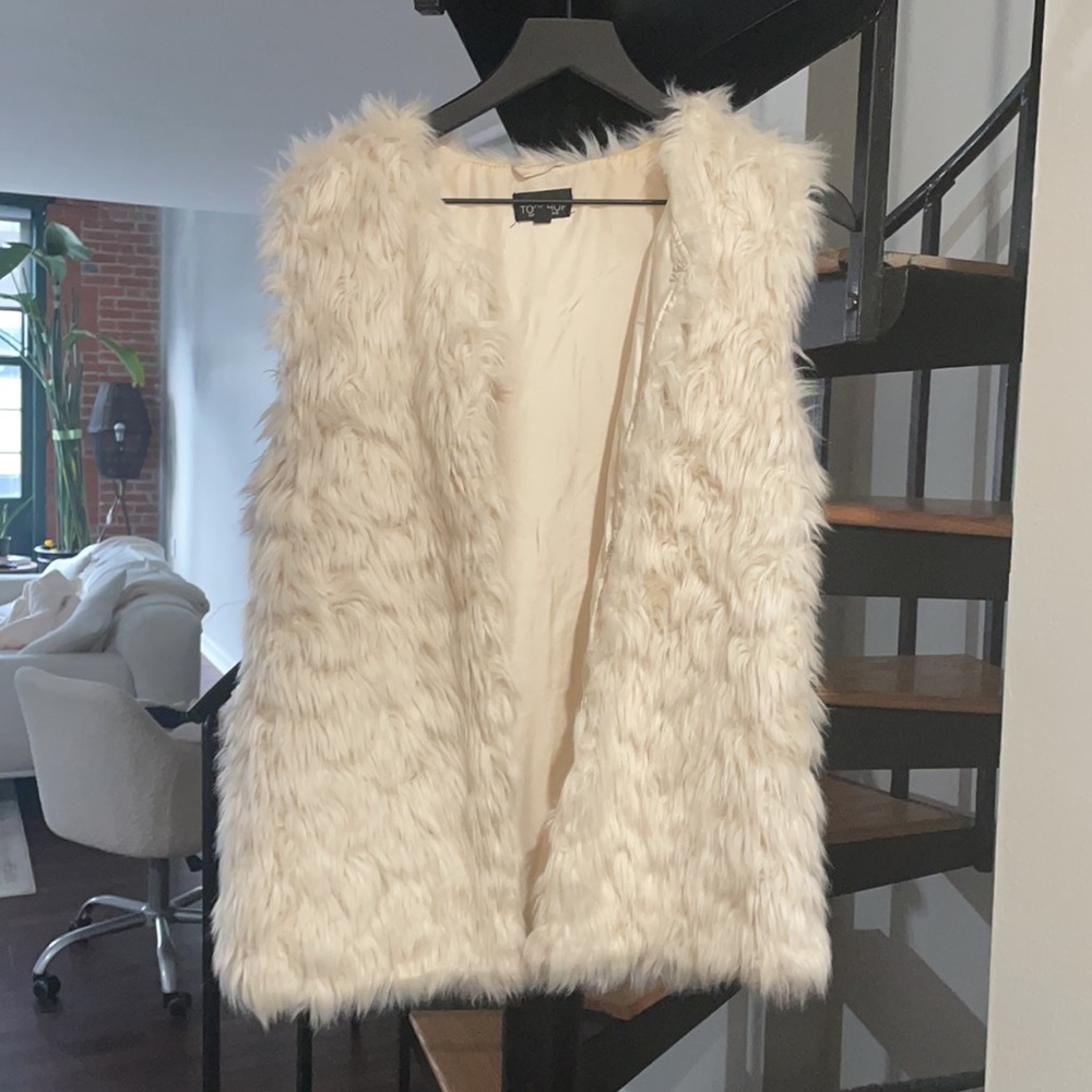 TopShop Faux Fur Vest
